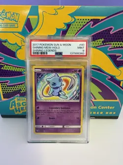 Pokemon TCG Shining Mew Holo Rare Card 40/73 Shining Legends PSA 9 - Image 1