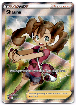 Shauna 263/264 Pokemon Fusion Strike Holo Full Art Card - NM - Image 1