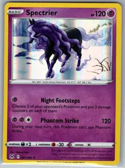 Spectrier 081/196 Holo SWSH11: Lost Origin - Pokemon Card - NM - Image 1