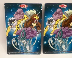 Entei Suicune Raikou Top Gum Promo Japan Exclusive Pokemon Card Set NM - Image 4