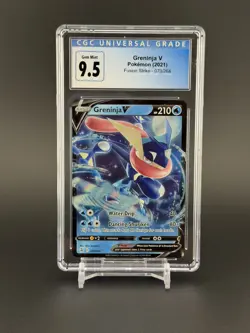 Greninja V 073/264 Fusion Strike Holo CGC Gem Mint 9.5 (10) Pokemon Card - Image 1