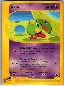 Natu 80/144 Non Holo Skyridge - Pokemon Card - LP - Image 1