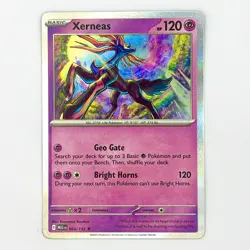 Pokemon TCG Xernias 064/132 Mega Evolutions Rare Holo NM card - Image 1