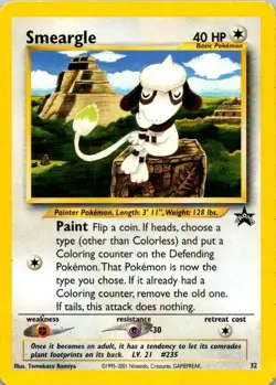 Pokemon TCG Card - Smeargle #32 - Black Star Promo LP/MP (SKU 1-5) - Image 1