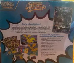 ◓Pokemon Trading Card Game: Mega Evolution Ascended Heroes Elite Trainer Box - Image 1