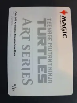 Pain 101 6/54 Art Card MTG Ninja Turtles - Image 2
