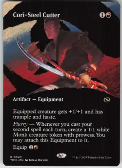 MTG TCG Cori-Steel Cutter (Borderless) R Tarkir: Dragonstorm 343 - Image 1