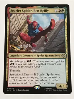 MTG Universes Beyond: Spider-man Scarlet Spider, Ben Reilly 0142 NM Rare - Image 1