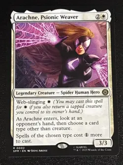 MTG Universes Beyond: Spider-man Arachne, Psionic Weaver 0002 NM Rare - Image 1