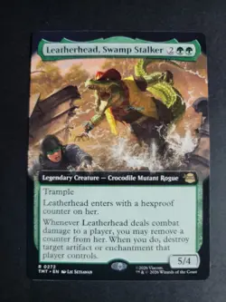 Leatherhead, Swamp Stalker (Extended Art) Rare MTG Ninja Turtles - Image 1