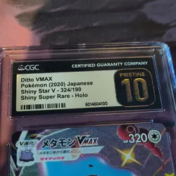 Pokemon Ditto VMAX Shiny Star V 324/190 Shiny Holo CGC Pristine 10 Japanese - Image 1