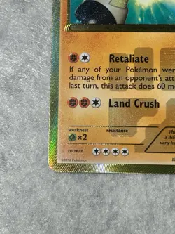 Terrakion Secret Rare Holo Card 151/149 2012 Boundries Crossed Pokemon TCG Card - Image 3