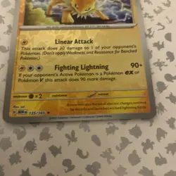 Pokemon Card Jolteon Scarlet & Violet 151 Reverse Holo Rare 135/165 Near Mint - Image 2