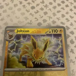 Pokemon Card Jolteon Scarlet & Violet 151 Reverse Holo Rare 135/165 Near Mint - Image 3