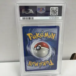 1999 Pokemon Hitmonchan Holo Shadowless Base Set 7/102 PSA 7 NM Near Mint - Image 3