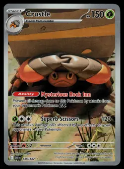 Crustle 186/182 - Pokemon Destined Rivals - Illustration Rare (NM) - Image 1