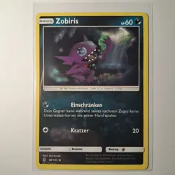 Zobiris Pokemon Deutsch Stunde der Wachter 80/145 GRI 80 Nonholo TCG NM - Image 1