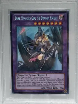 Dark Magician Girl The Dragon Knight | DRLG-EN004 1st Ed. Secret Yugioh PSA 10 - Image 3