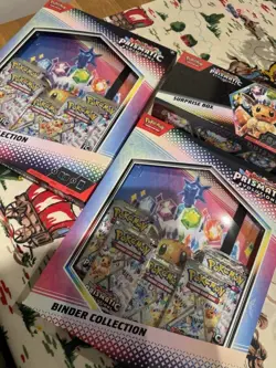 Pokemon TCG 2x Prismatic Evolutions Binder Collection & 1x Surprise Box - Sealed - Image 3