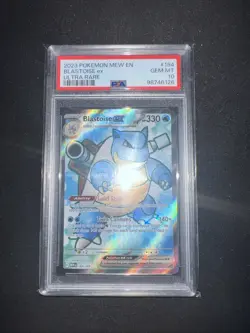 Pokemon TCG Blastoise EX Scarlet & Violet 151 PSA - Image 1