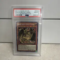 Yu-Gi-Oh Hamon lord of Striking Thunder Prismatic Secret Rare MP21-EN253 PSA 10 - Image 1