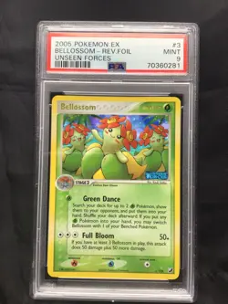 Pokemon Cards: EX Unseen Forces Reverse Holo: Bellossom 3/115 PSA 9 - Image 1