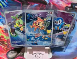 First Partner Illustration Set Turtwig Chimchar Piplup 40-42 Pokemon Cards NM/M - Image 1