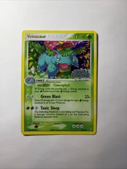 Pokemon TCG Venusaur EX Crystal Guardians Reverse Holo Card 28/100 Stamped - Image 5