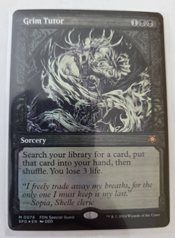 mtg, Grim Tutor (Showcase) Special Guests Foil NM - Image 1