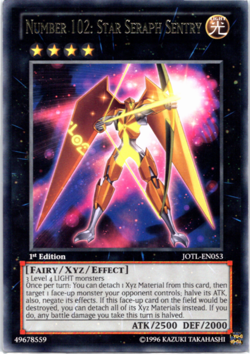 Number 102: Star Seraph Sentry JOTL-EN053 Rare 1st Edition Yugioh - Image 1