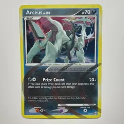 Pokemon TCG Card Arceus AR1 Vintage Holo Platinum Arceus 2009 Holographic MP - Image 1