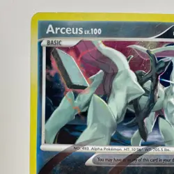 Pokemon TCG Card Arceus AR1 Vintage Holo Platinum Arceus 2009 Holographic MP - Image 3