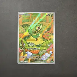 Pokemon TCG Snivy IR Black Bolt English Holo Card 087/086 NM - Image 1