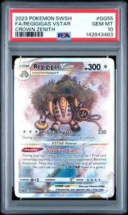 PSA 10 REGIGIGAS VSTAR GG55/GG70 FULL ART CROWN ZENITH POKEMON 😍 - Image 1