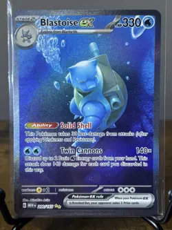 Pokemon TCG Blastoise ex 200/165 Sv: Scarlet & Violet 151 Holo Illustration Rare - Image 1