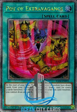 Yugioh Pot Of Extravagance RA04-EN093 Quarter Century Rare - Image 1