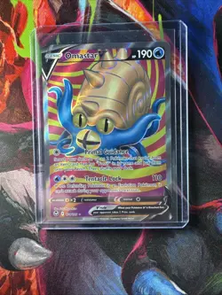 Pokemon TCG Omastar V (Full Art) Silver Tempest 174/195 Holo Ultra Rare - Image 1