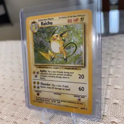 Raichu 14/102 Holo Pokemon Base Set 1995 Ken Sugimori - Image 3