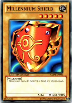 Millennium Shield GLD4-EN001 Common Limited Edition Yugioh - Image 1