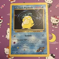 Pokemon TCG Sabrina's Psyduck Gym Challenge Unlimited 99/132 MP - Image 1
