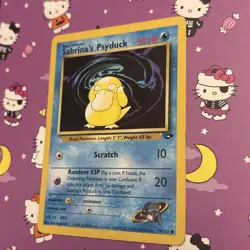 Pokemon TCG Sabrina's Psyduck Gym Challenge Unlimited 99/132 MP - Image 2