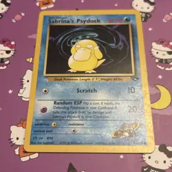 Pokemon TCG Sabrina's Psyduck Gym Challenge Unlimited 99/132 MP - Image 4