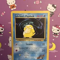 Pokemon TCG Sabrina's Psyduck Gym Challenge Unlimited 99/132 MP - Image 5