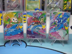 Rowlet Litten Popplio 30th Stamp Promo Set 043 044 045 Pokemon NM First Partner - Image 1