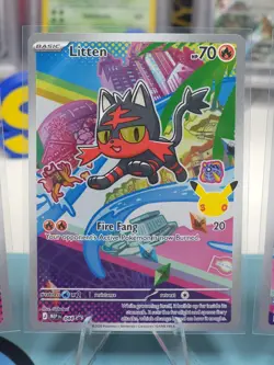 Rowlet Litten Popplio 30th Stamp Promo Set 043 044 045 Pokemon NM First Partner - Image 3