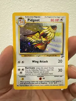 Pokemon Pidgeot 14/130 Holo Rare Base Set 2 - Image 1