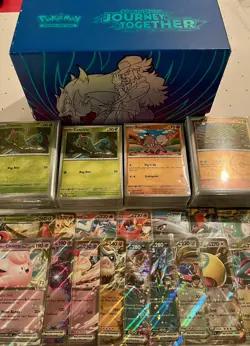 Pokemon Journey Together MASTER BASE SET ALL C/UC/R + REVERSE HOLOS + EX! Mint! - Image 1