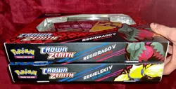 LOT Crown Zenith Regieleki V Regidrago V Pokemon Collector Boxes Sword & Shield - Image 5