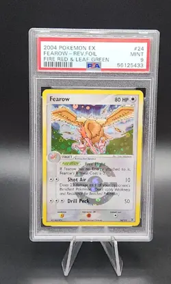 2004 Pokemon Fearow #24 Reverse Foil Rev Holo PSA 9 Mint Fire Red Leaf Green - Image 1