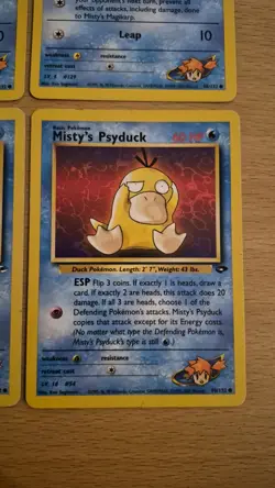 Pokemon TCG Gym Heroes/Challenge Misty's Cards small bundle - Image 4
